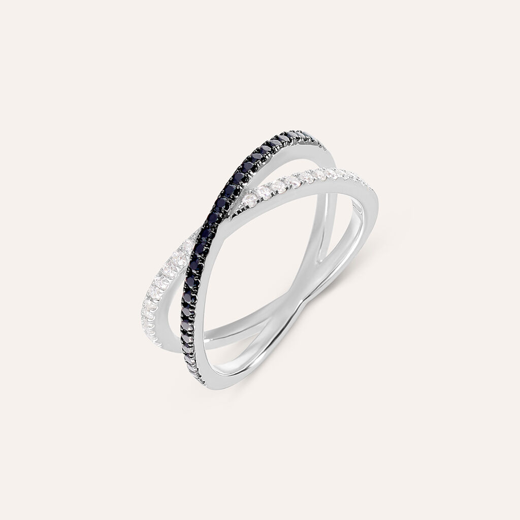 Anello Fantasia Silver Shine Argento Rodiato Cubic Zirconia