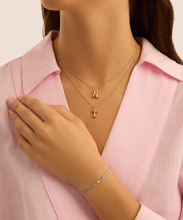 Bracciale Punto Luce Silver Diamonds Argento Dorato Diamante Lab-Grown