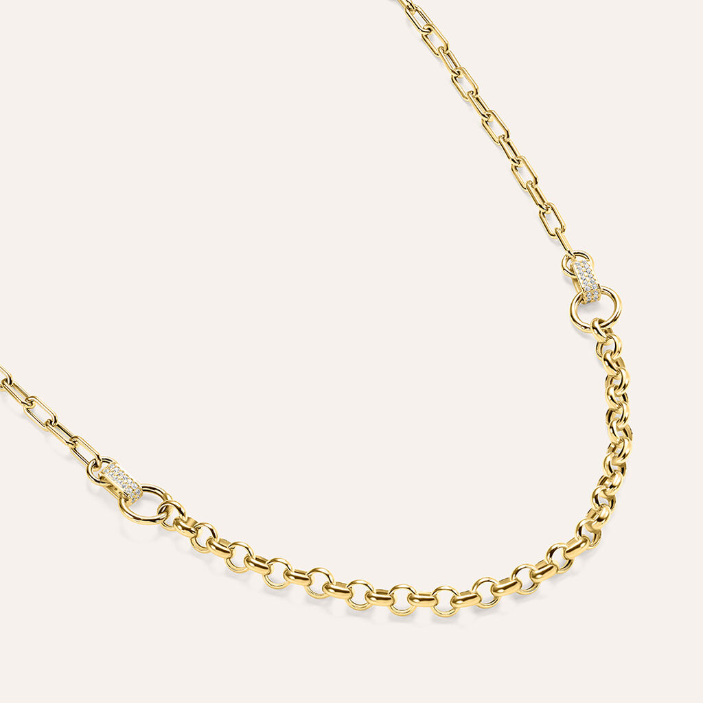 Catena Colette Oro Giallo Cubic Zirconia - Collane Catena Donna | Stroili