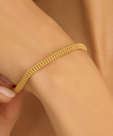 Bracciale Catena Silver Collection Argento Dorato