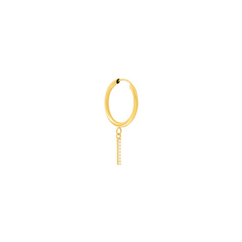 Mono Orecchino A Cerchio Toujours Oro Giallo Cubic Zirconia - Mono Orecchino Donna | Stroili