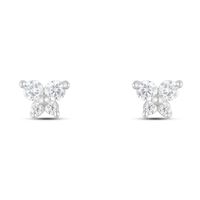 Orecchini Lobo Bon Ton Oro Bianco Cubic Zirconia