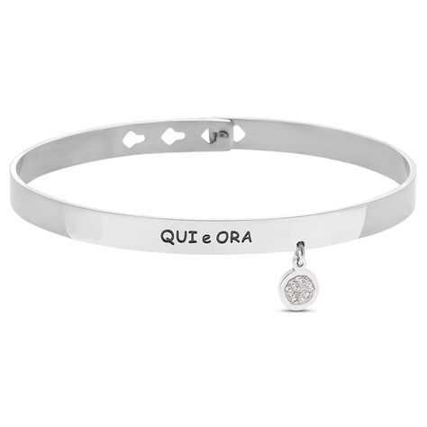 Bangle Sunrise Acciaio Cristallo - Bracciali Rigidi Donna | Stroili