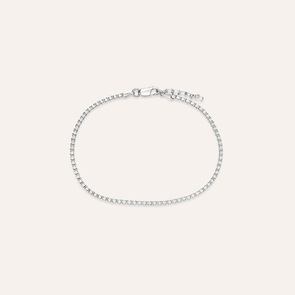 Bracciale Catena Gentleman Argento Rodiato - Bracciali Uomo | Stroili