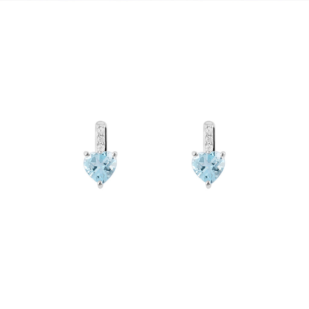 Orecchini Lobo Punto Luce Amélie Oro Bianco Topazio Cubic Zirconia - Orecchini a Lobo Donna | Stroili