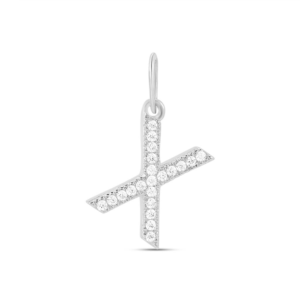 Pendente Poème Oro Bianco Cubic Zirconia - Ciondoli Donna | Stroili