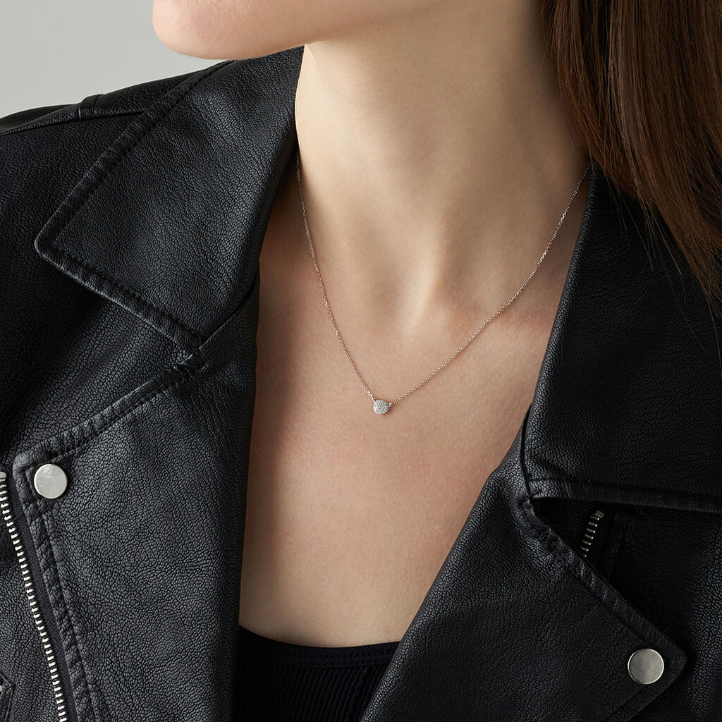 Collana Sophia Oro Bianco Diamante - Collane Donna | Stroili