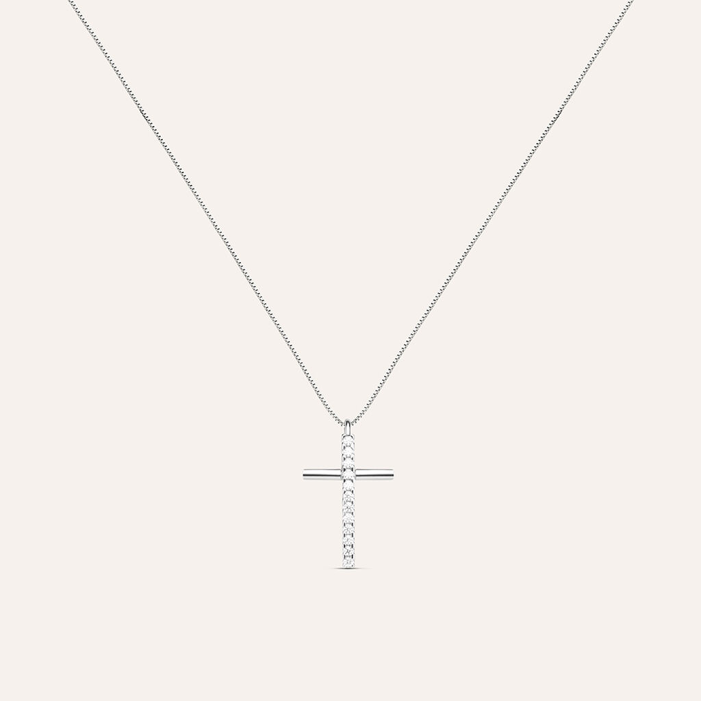 Collana Holy Oro Bianco Cubic Zirconia