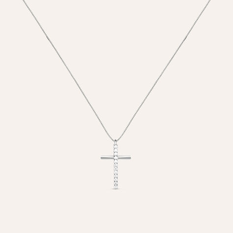 Collana Holy Oro Bianco Cubic Zirconia - Collane Donna | Stroili