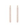 Orecchini Pendenti Tennis Romantic Shine Metallo Rosa Cristallo