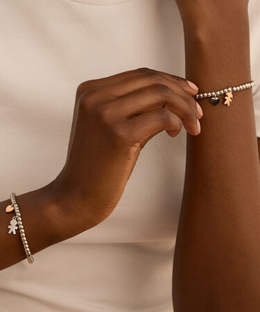 Bracciale Sunrise Acciaio Bicolore Bianco / Rosa Cubic Zirconia