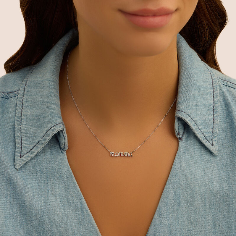 Collana Mamma Silver Collection Argento Rodiato - Collane Donna | Stroili