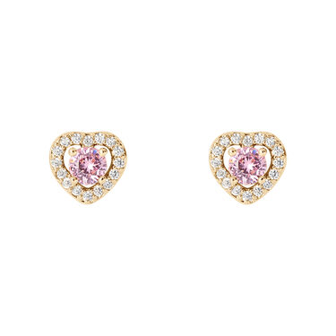 Orecchini Lobo Golden Dream Placcato Oro Giallo Cubic Zirconia