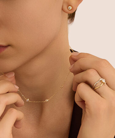 Anello Trilogy Claire Oro Bianco Cubic Zirconia