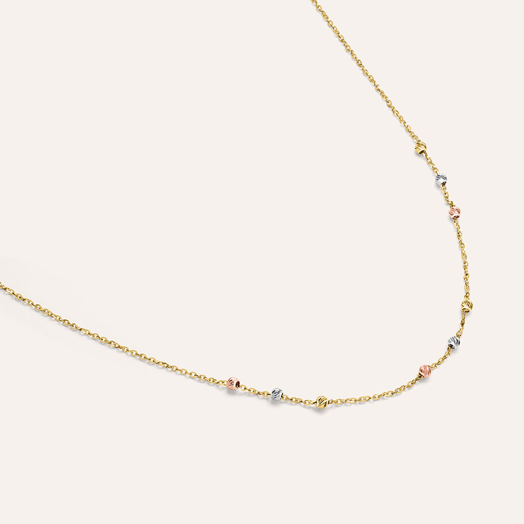 Collana Isabelle Oro Tricolore