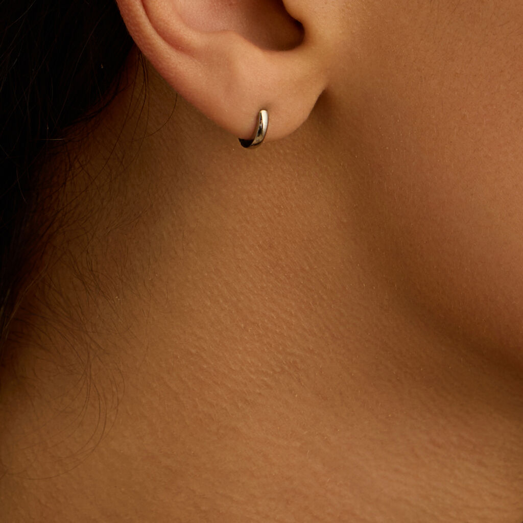 Orecchini A Cerchio Moonlight Acciaio