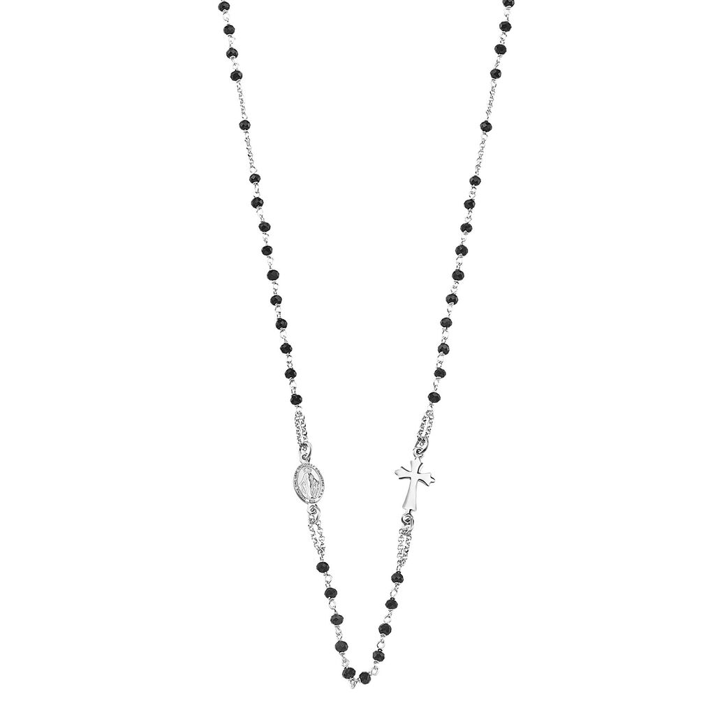 Collana Rosario Silver Soul Argento Rodiato Cristallo - Collane Rosario Donna | Stroili