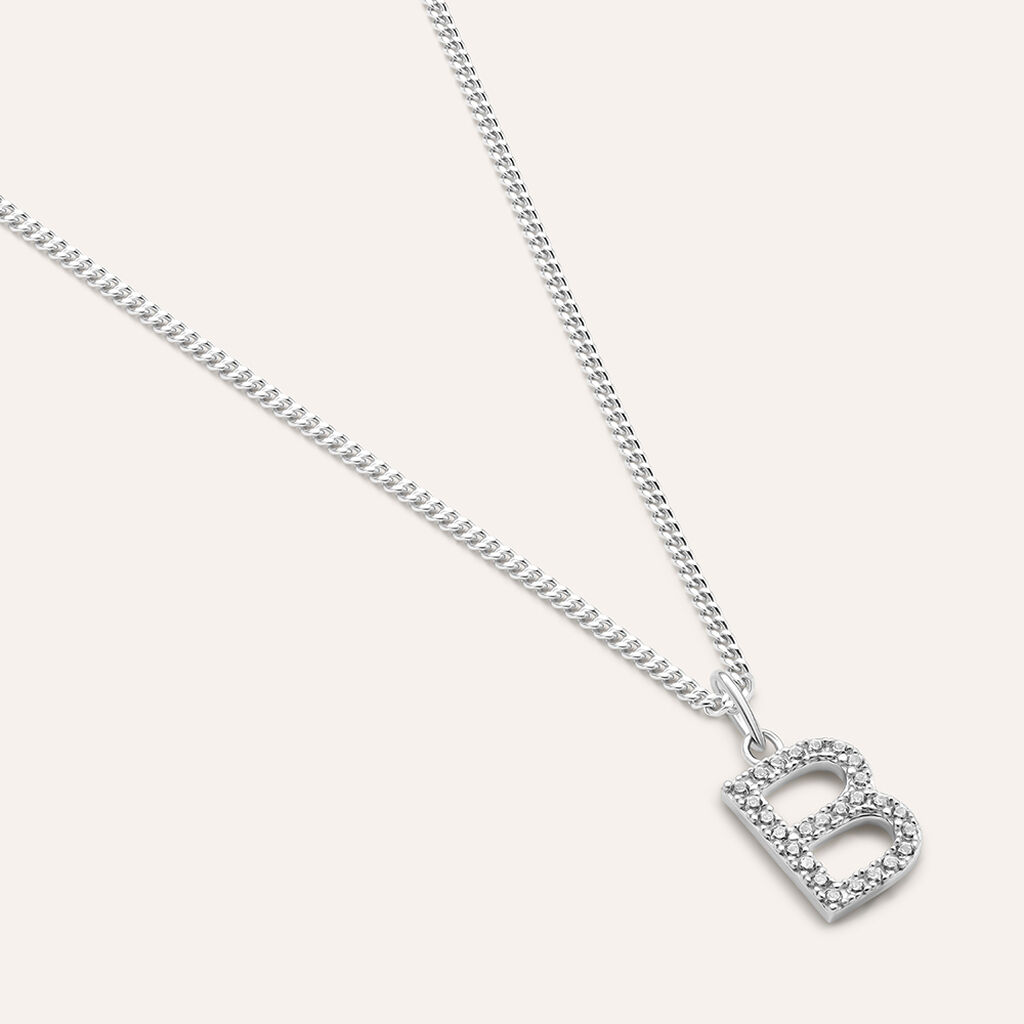 Pendente Poème Oro Bianco Cubic Zirconia - Ciondoli Donna | Stroili