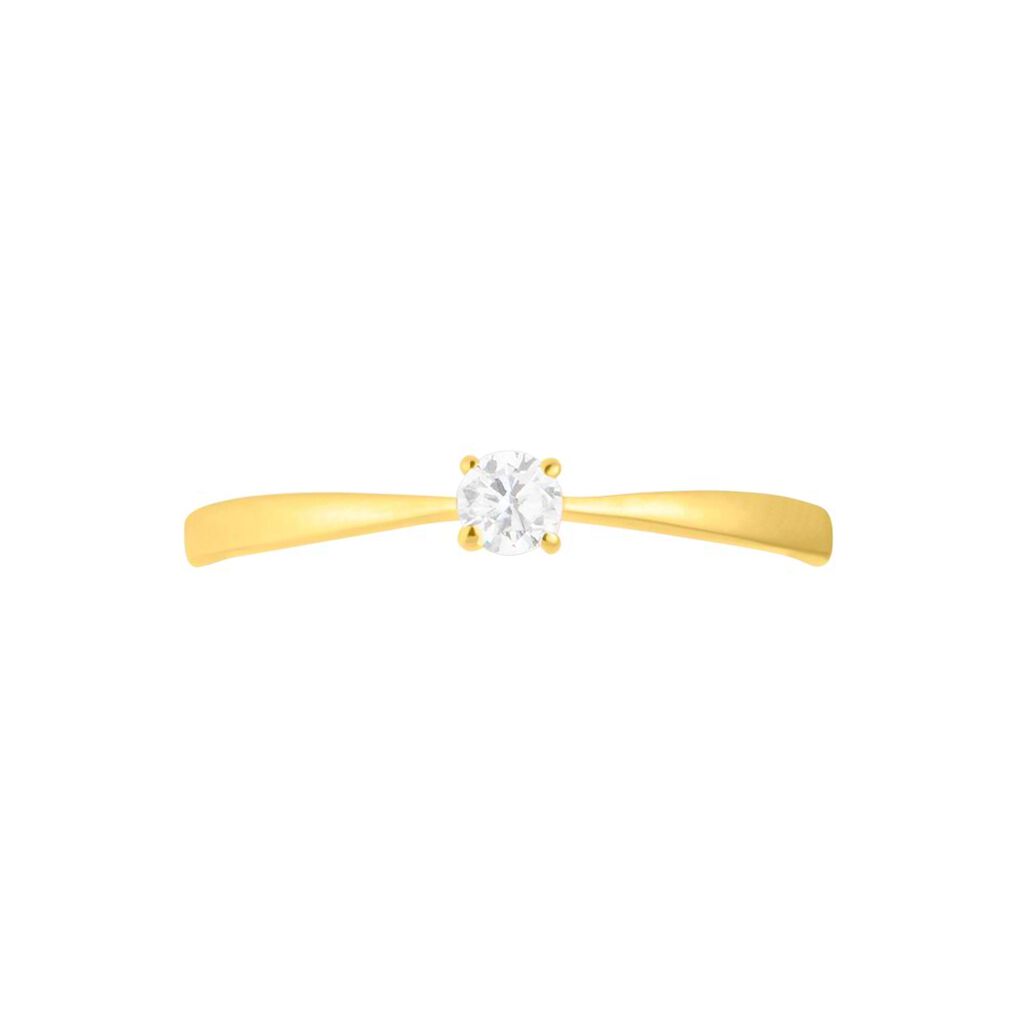 Anello Solitario Claire Oro Giallo Cubic Zirconia - Anelli con Pietre Donna | Stroili