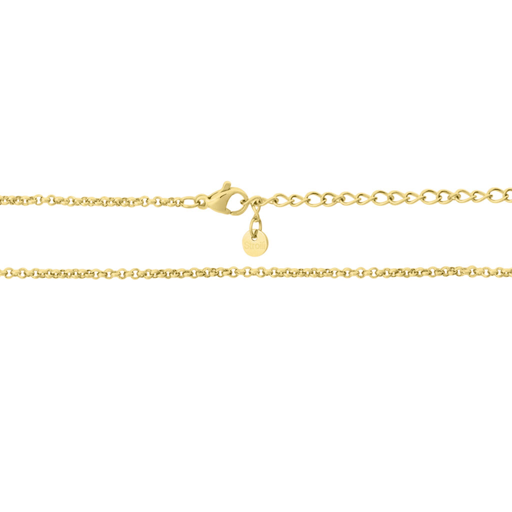 Collana Lady Phantasya Acciaio Dorato Cristallo - Collane Donna | Stroili