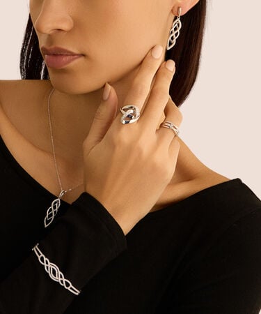 Orecchini Pendenti Silver Shine Argento Rodiato Cubic Zirconia