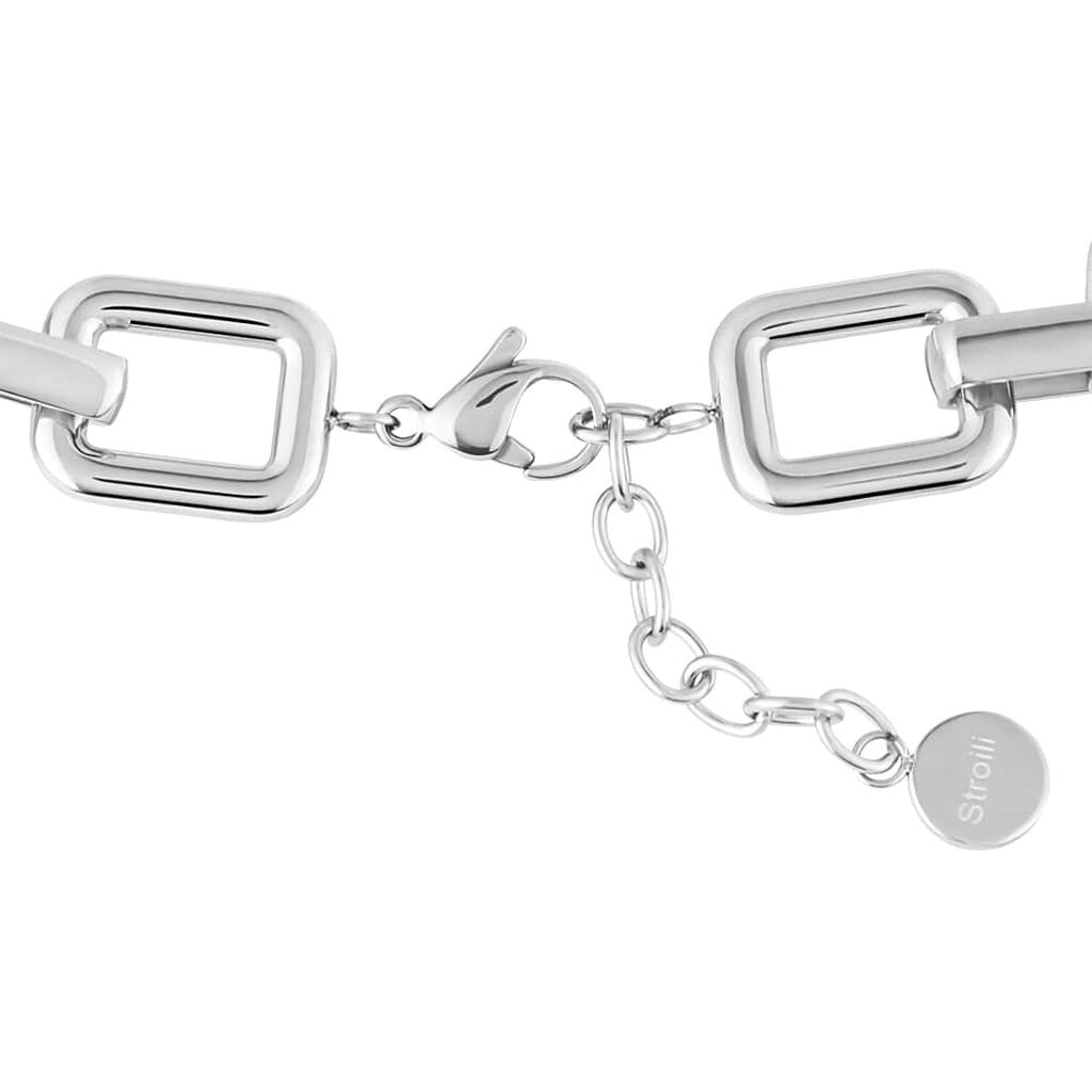 Bracciale Catena Lady Code Acciaio Bicolore Bianco / Rosa - Bracciali Donna | Stroili