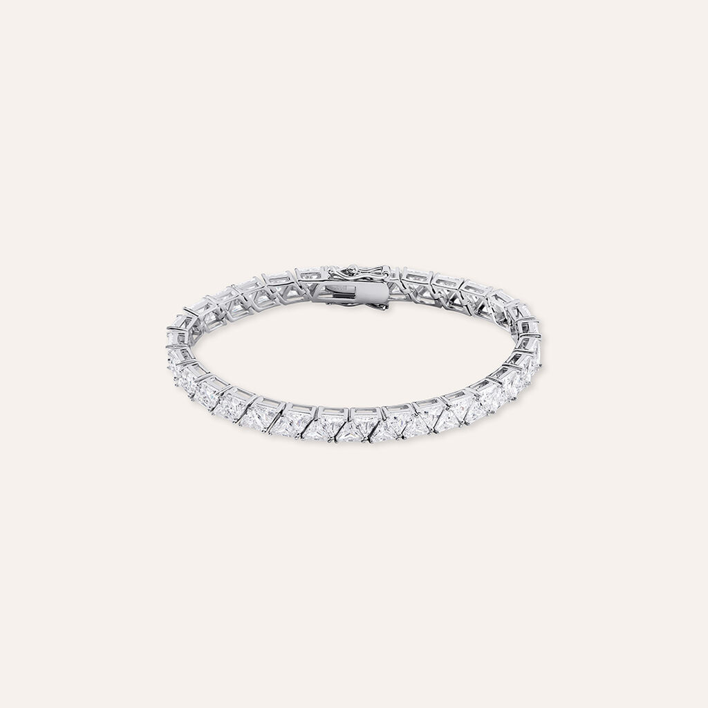 Bracciale Tennis Silver Elegance Argento Rodiato Cubic Zirconia