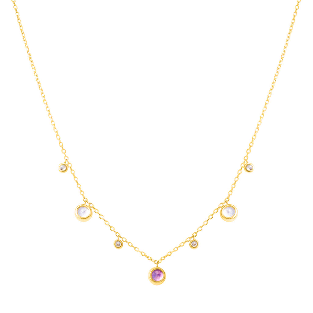 Collana Amélie Oro Giallo Topazio Quarzo Cubic Zirconia - Collane Donna | Stroili
