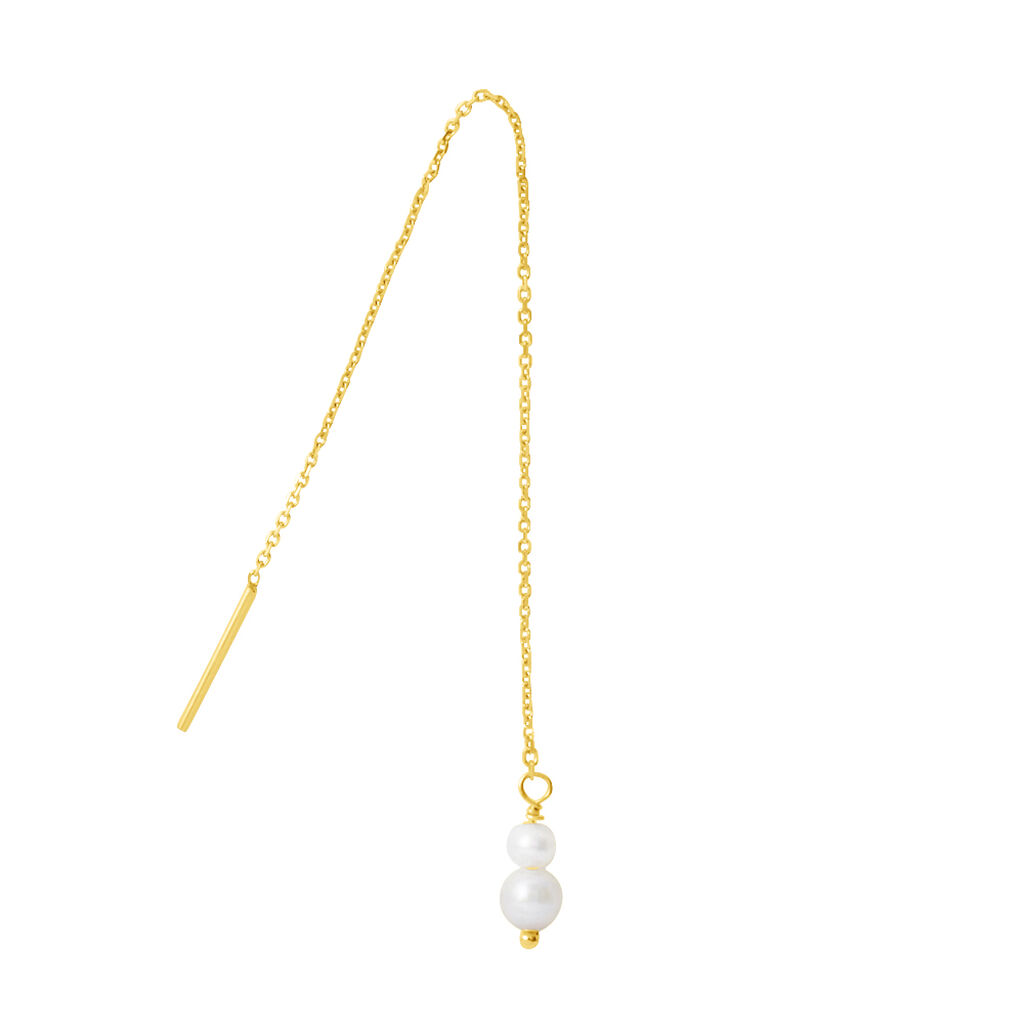 Mono Orecchino Pendente Beverly Oro Giallo Perla D'Acqua Dolce - Mono Orecchino Donna | Stroili