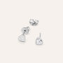 Orecchini Lobo Silver Baby Argento Rodiato Cubic Zirconia