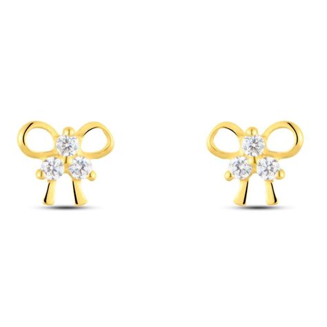 Orecchini Lobo Bon Ton Oro Giallo Cubic Zirconia - Orecchini a Lobo Donna | Stroili