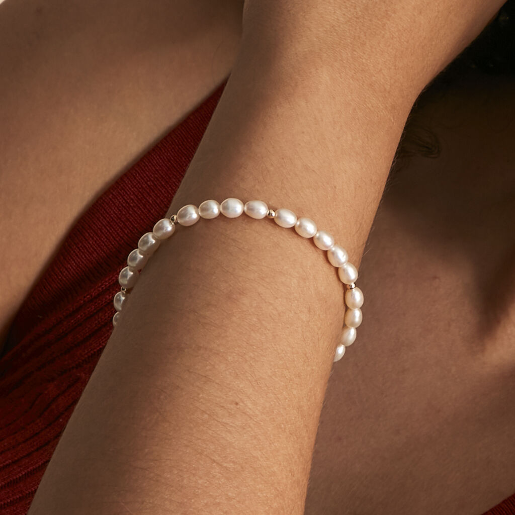 Bracciale Gabrielle Oro Giallo Perla D'Acqua Dolce - Bracciali Donna | Stroili