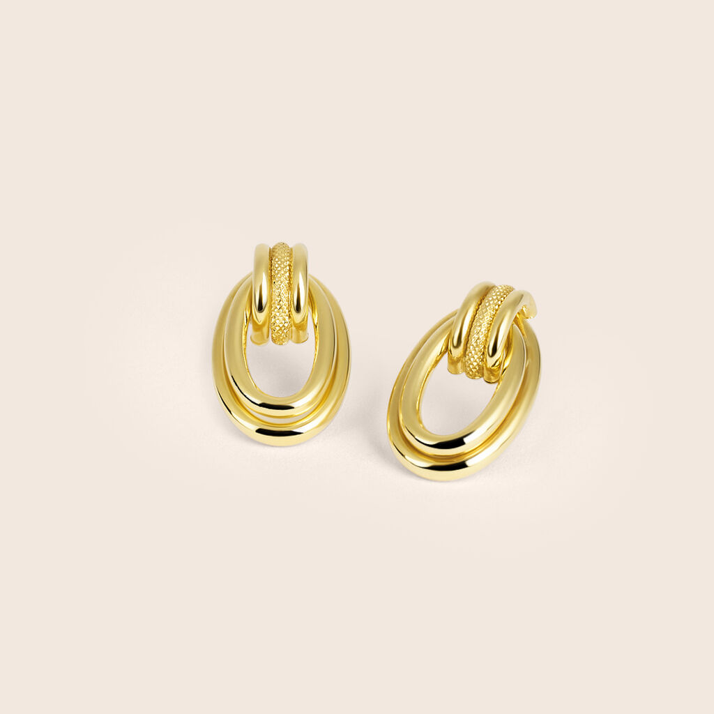 Orecchini Lobo Gold Essence Oro Giallo - Orecchini a Lobo Donna | Stroili