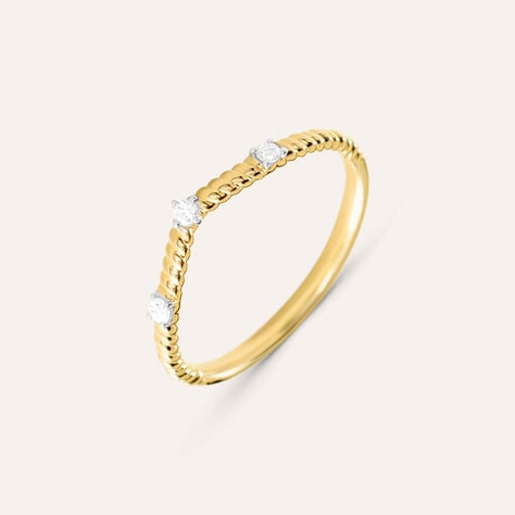Anello Fedina Indiana Sophia Oro Giallo Diamante - Anelli con Pietre Donna | Stroili