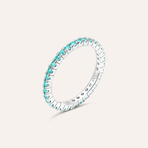 Anello Eternity Silver Rainbow Argento Rodiato Cubic Zirconia - Anelli Donna | Stroili