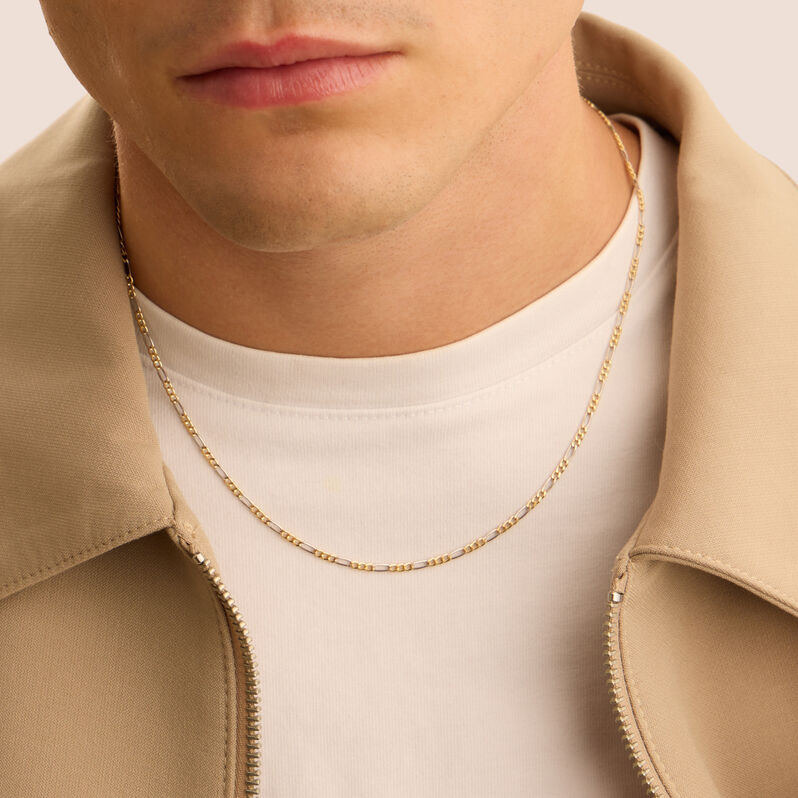 Catena Oro Uomo Oro Bicolore - Collane Catena Uomo | Stroili