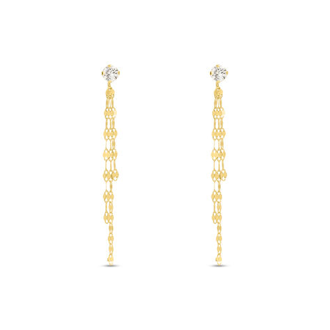 Orecchini Pendenti Claire Oro Giallo Cubic Zirconia - Orecchini Pendenti Donna | Stroili