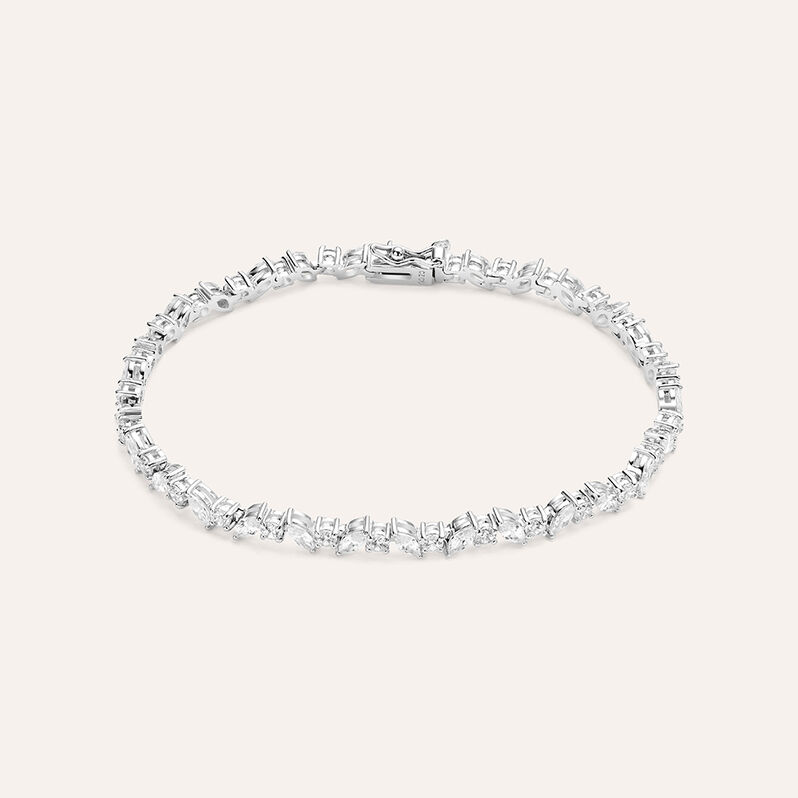 Bracciale Tennis Silver Elegance Argento Rodiato Cubic Zirconia - Gioielli Donna | Stroili
