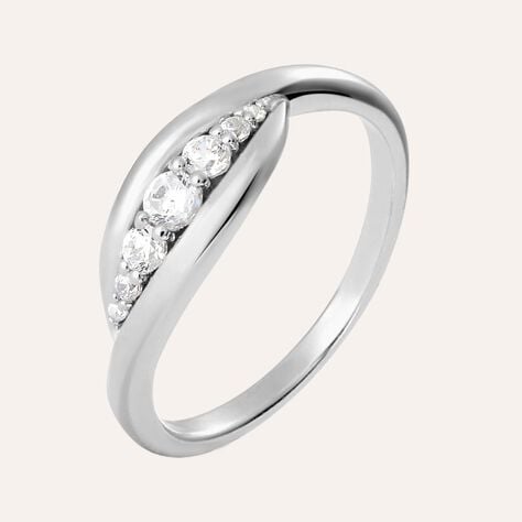 Anello Riviere Silver Shine Argento Rodiato Cubic Zirconia - Anelli Riviere Donna | Stroili
