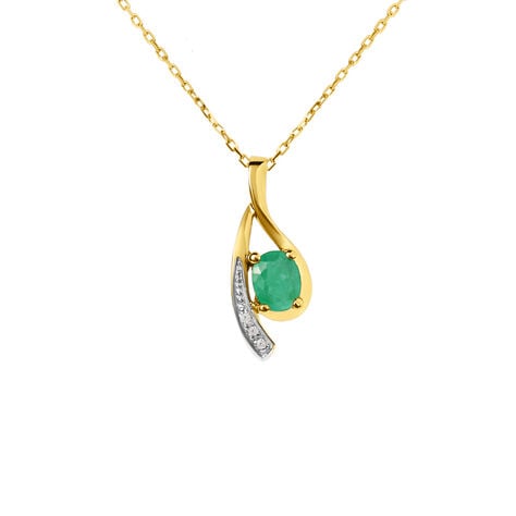 Collana Charlotte Oro Giallo Smeraldo Diamante - Collane Donna | Stroili