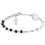 Bracciale Rosario Man Code Acciaio Onice