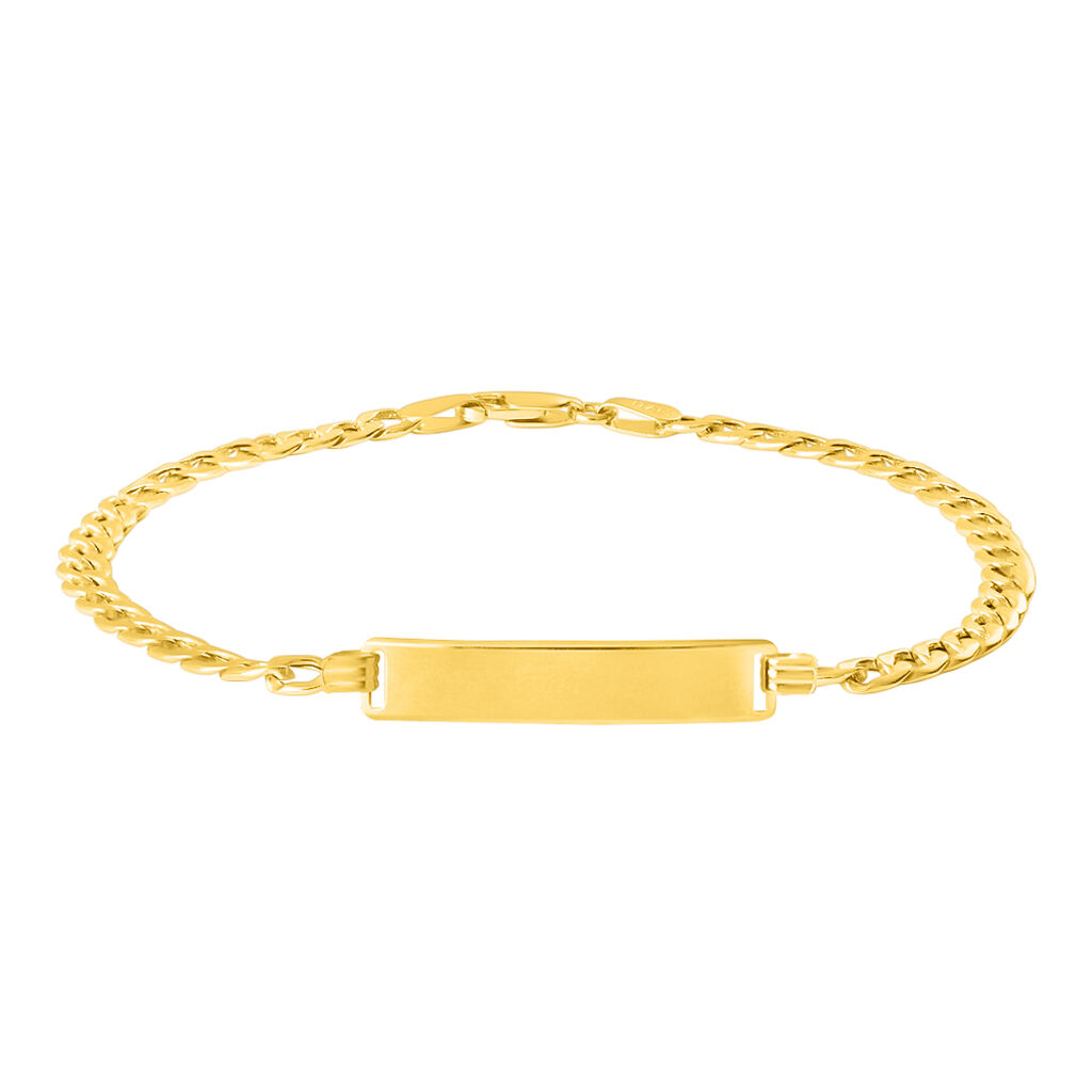 Bracciale Con Targhetta L'homme Or Oro Giallo - Bracciali con Incisione Uomo | Stroili