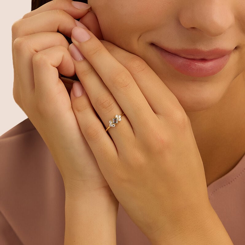 Anello Fantasia Golden Dream Placcato Oro Giallo Cubic Zirconia - Anelli con Pietre Donna | Stroili