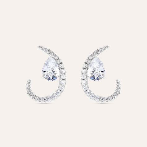 Orecchini Lobo Silver Elegance Argento Cubic Zirconia - Orecchini a Lobo Donna | Stroili