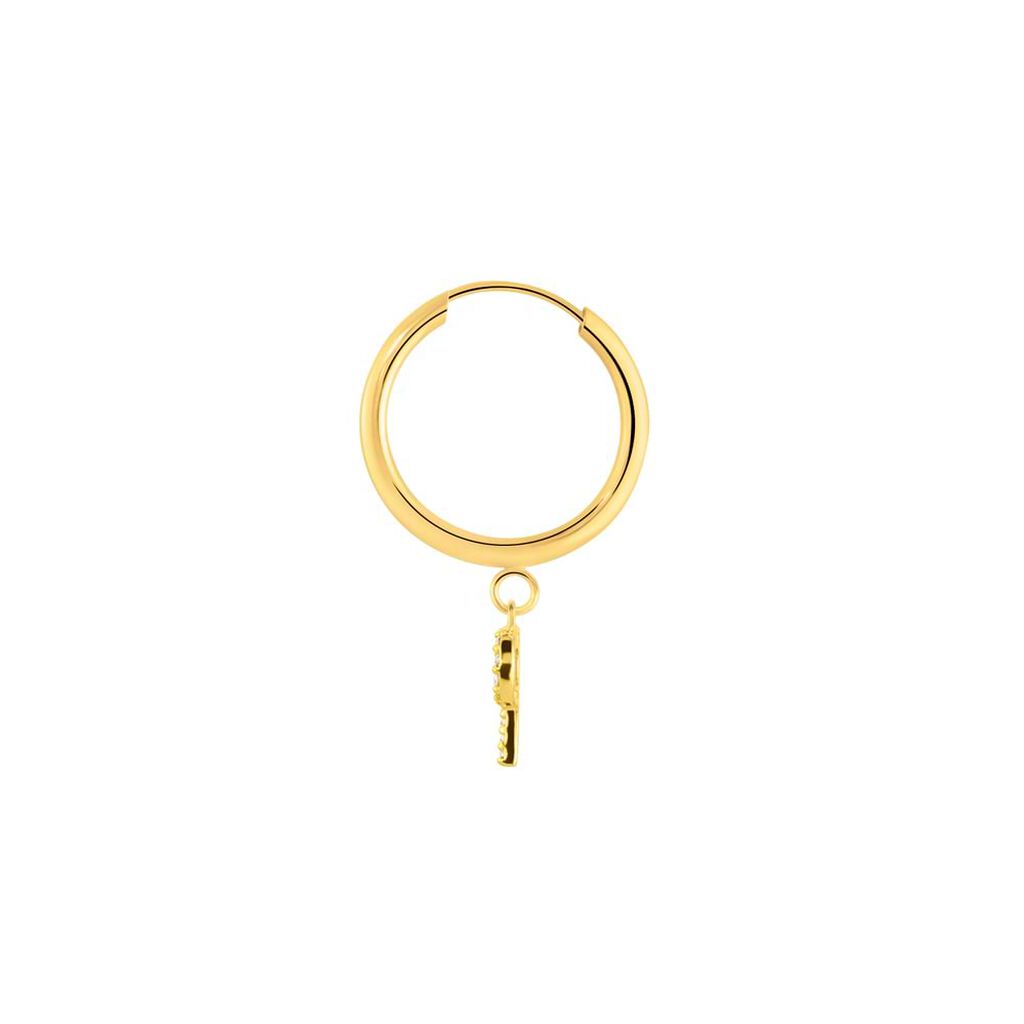 Mono Orecchino A Cerchio Toujours Oro Giallo Cubic Zirconia - Mono Orecchino Donna | Stroili