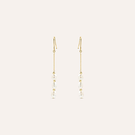 Orecchini Pendenti Gabrielle Oro Giallo Perla D'Acqua Dolce - Orecchini Pendenti Donna | Stroili