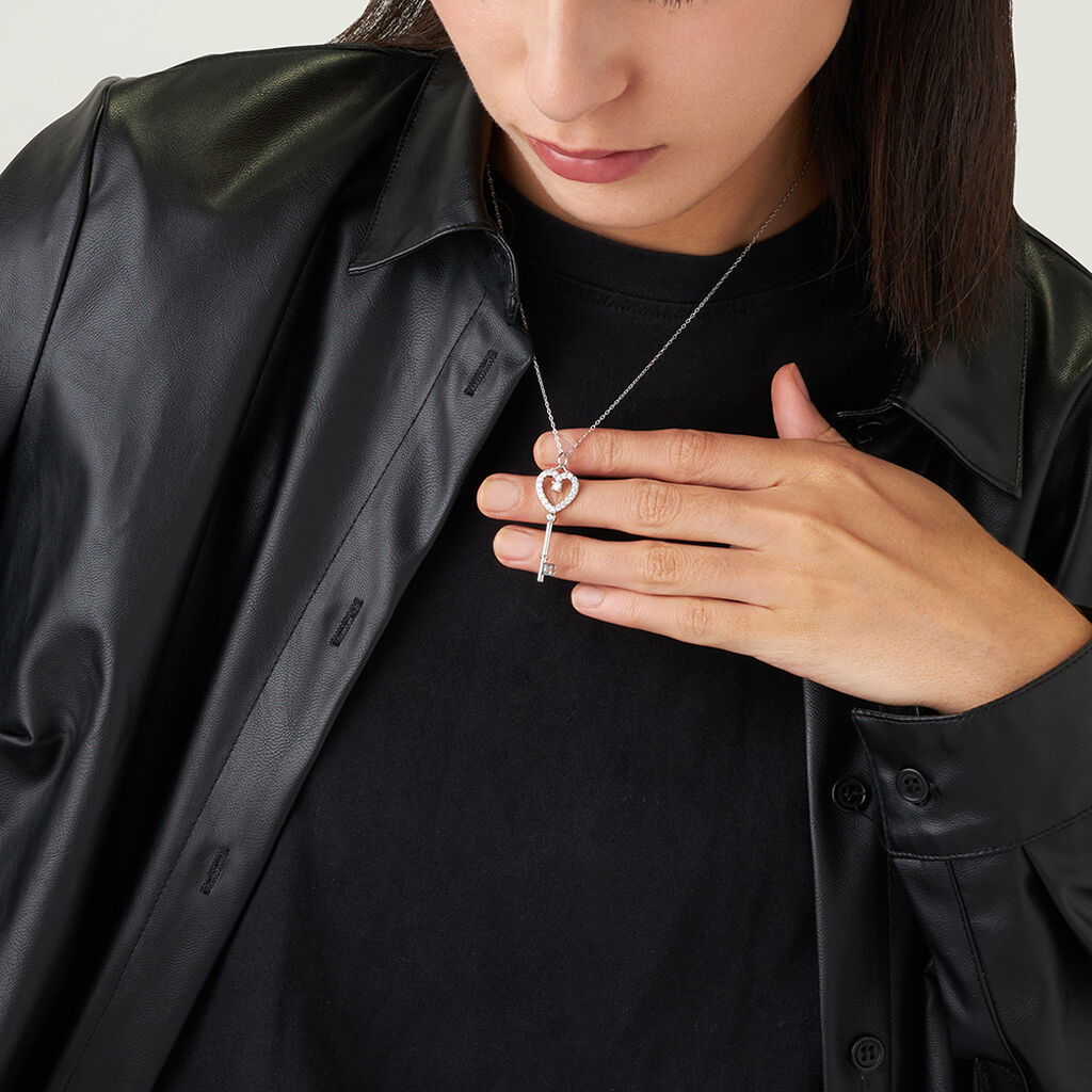 Collana Silver Elegance Argento Rodiato Cubic Zirconia - Collane Donna | Stroili