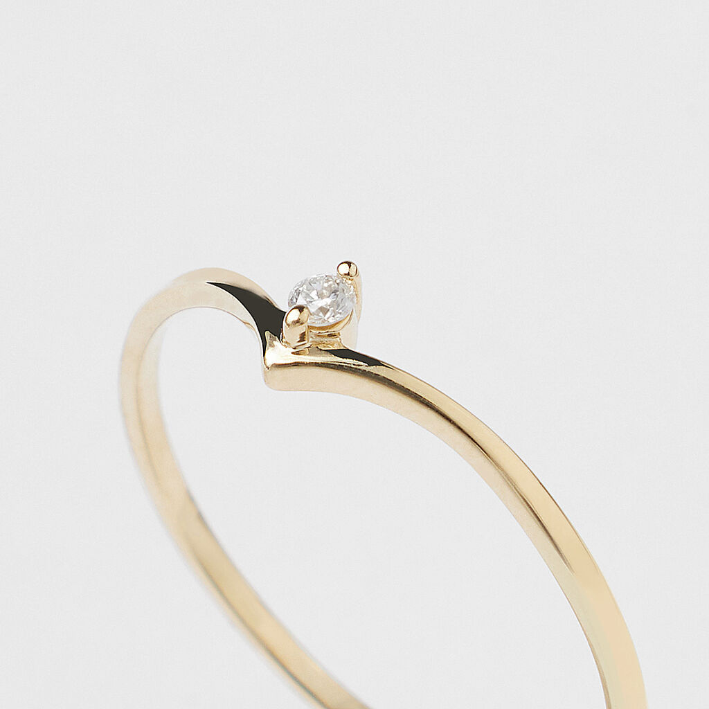 Anello Fantasia Sophia Oro Giallo Diamante - Anelli con Pietre Donna | Stroili