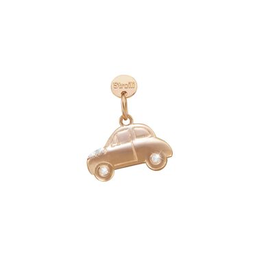 Cham in argento rosato e glitter