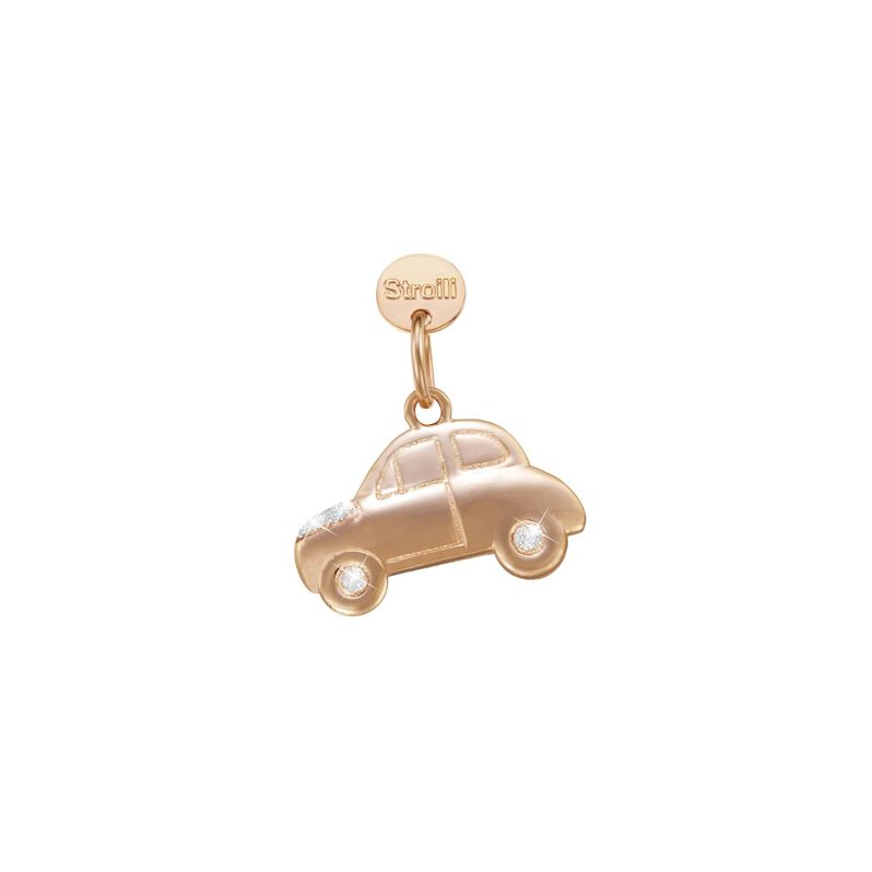 Cham in argento rosato e glitter - Charms Donna | Stroili